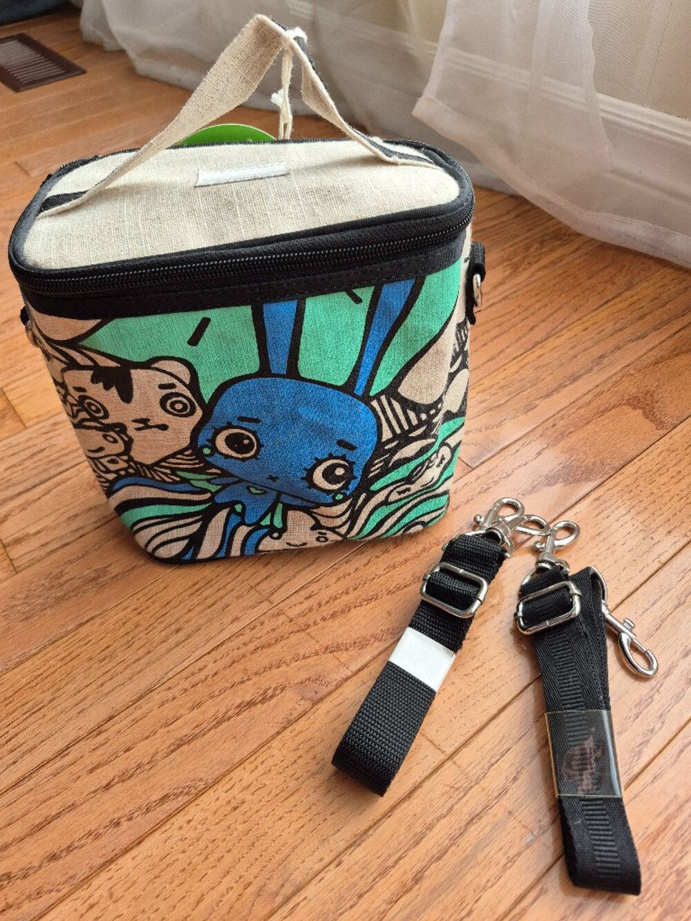 Insulated Pixopop Flying Stitch Bunny Small Cooler Bag